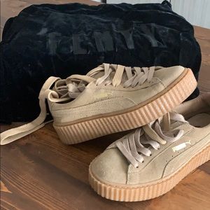 Oatmeal fenty sneakers